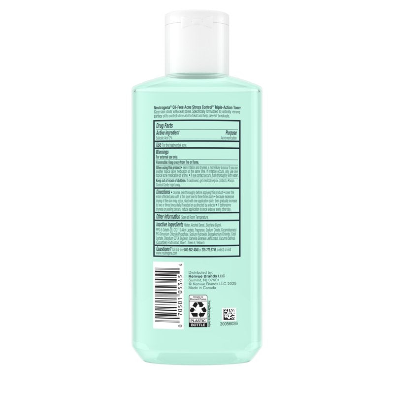 Acne Stress Control Face Toner with Salicylic Acid - 3 Pack