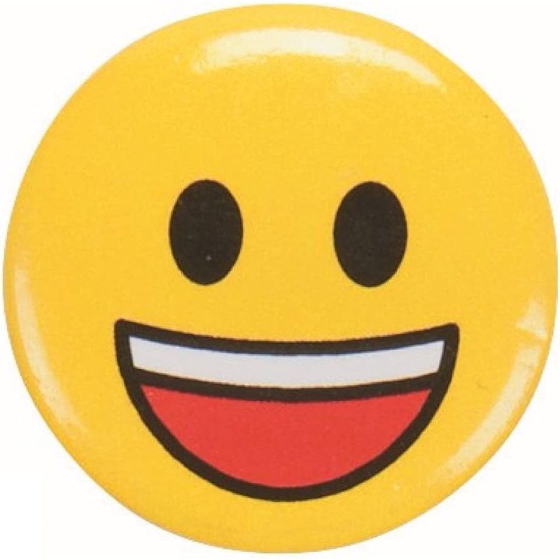 Emoji Button Pins - Party Favors, 48 Pieces, Metal, 1 Inch