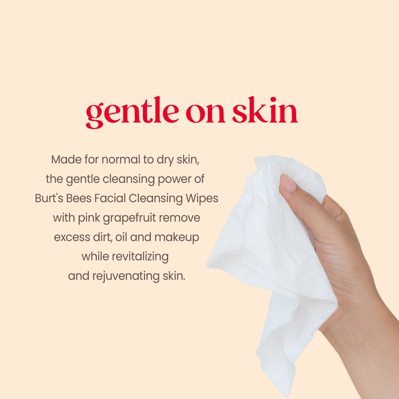 Pink Grapefruit Makeup Remover & Facial Cleansing Wipes - 30 Count