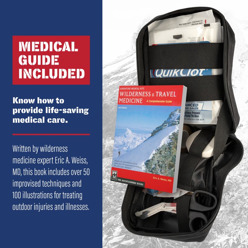 Trauma First Aid Kit with QuikClot Hemostatic Gauze - MOLLE Bag Emergency Medical Supplies