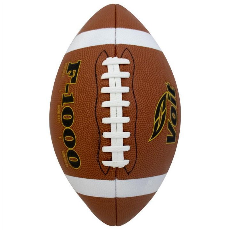 Official Size 9 Composite Football for Training and Practice - Brown