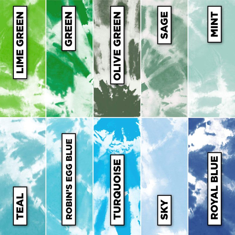 Tulip One-Step Tie-Dye Refill Powder Pack - Color Wheel Spectrum, 30 Pack