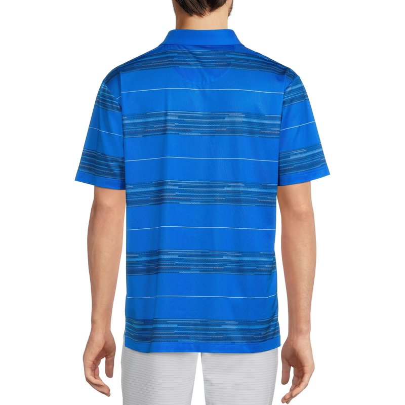 Ben Hogan Men’s & Big Mens Stripe Polo Shirt - Light Blue 2XL