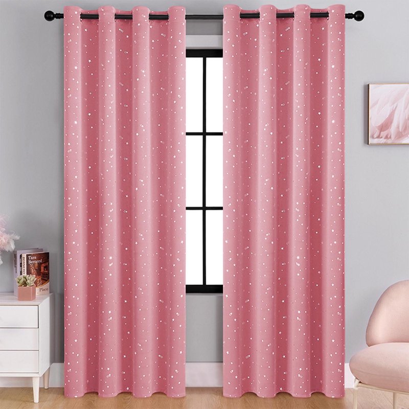 Blackout Thermal Insulated Curtains for Bedroom & Living Room - Light Filtering, Noise Reducing, Energy Efficient Grommet Panels, 52x63 Inch
