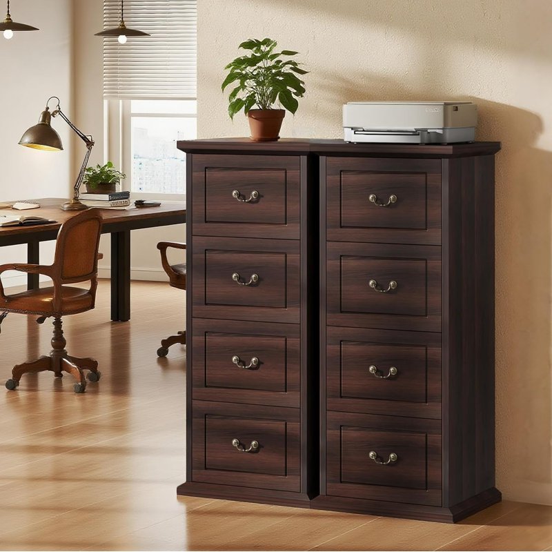 4-Drawer Vertical File Cabinet for Home Office & Office Storage