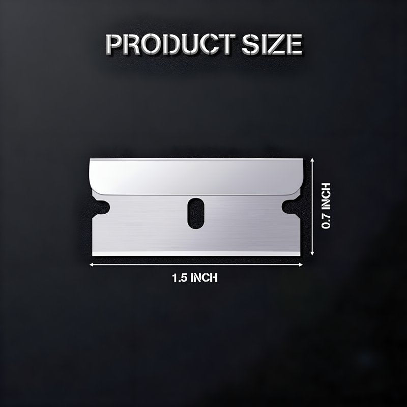 20 Pack Utility Scraper Blades - High Carbon Steel, Precise & Durable