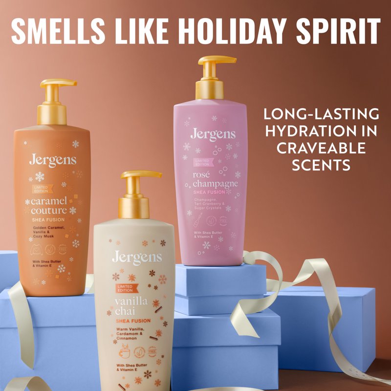 Shea Fusion Caramel Scented Body Lotion - Moisturizer for Dry Skin, 14 fl oz