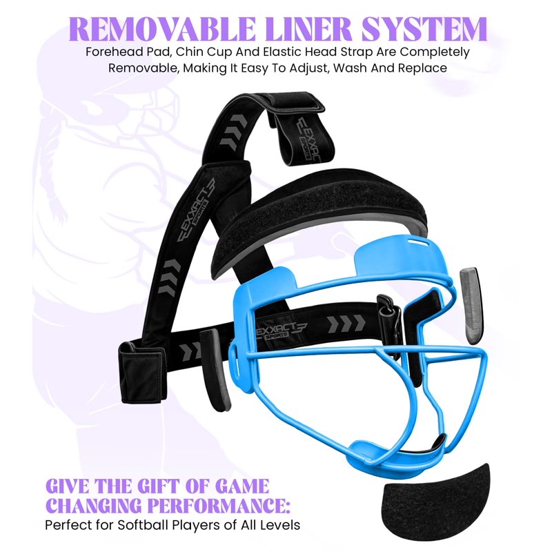 Softball Face Mask Girls & Adults Protective Lightweight Fielders Mask