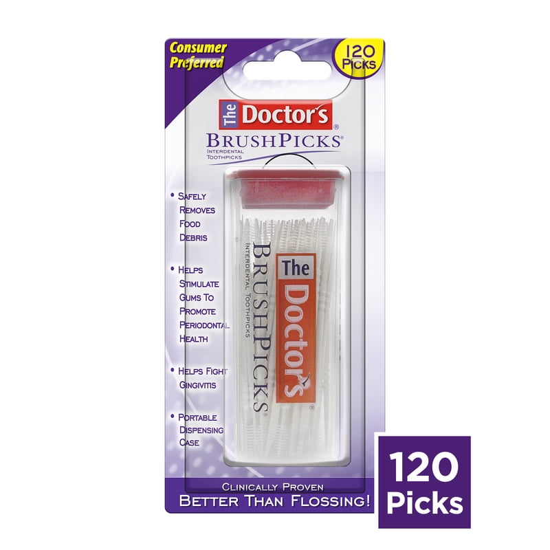 Dental Interdental BrushPicks 2-in-1 – Gum Stimulating Toothpicks & Plaque Removers (5 Pack)