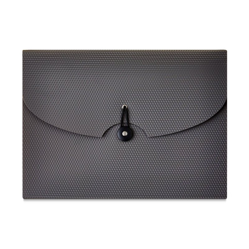 Letter-Size Expanding File Folder with 13 Pockets, Textured Gray