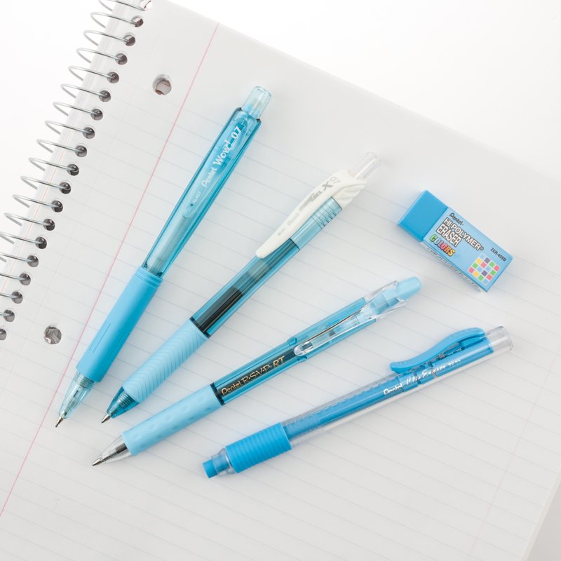 Pentel Color Shades Ultimate Writing Pack - 0.7mm Blue Ink & Barrels