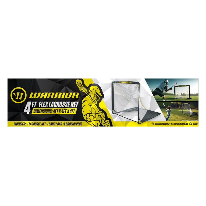 4ft Recreational Lacrosse Practice Net - Portable & Durable for All Ages