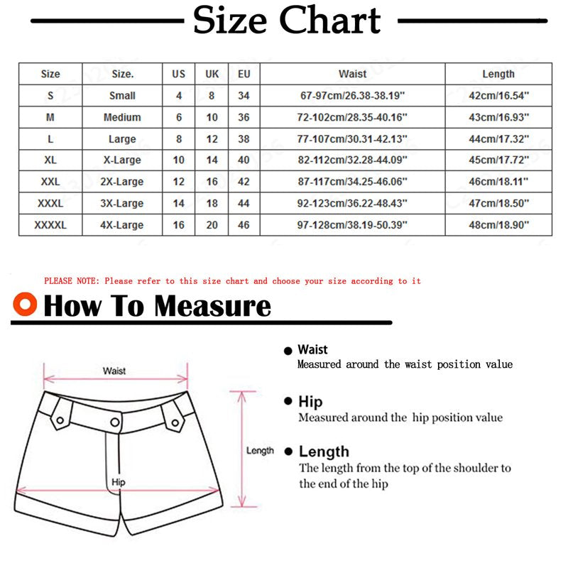 Women's Summer Bermuda Shorts with Pockets - Petite & Plus Size