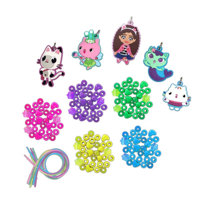 Gabby’s Dollhouse Necklace Activity Set with Charms & Beads — Blue Variation