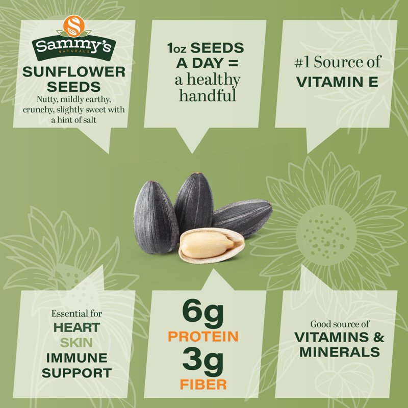 Roasted Sunflower Seed Kernels with Sea Salt - Vegan & Non-GMO Snack & Salad Topping