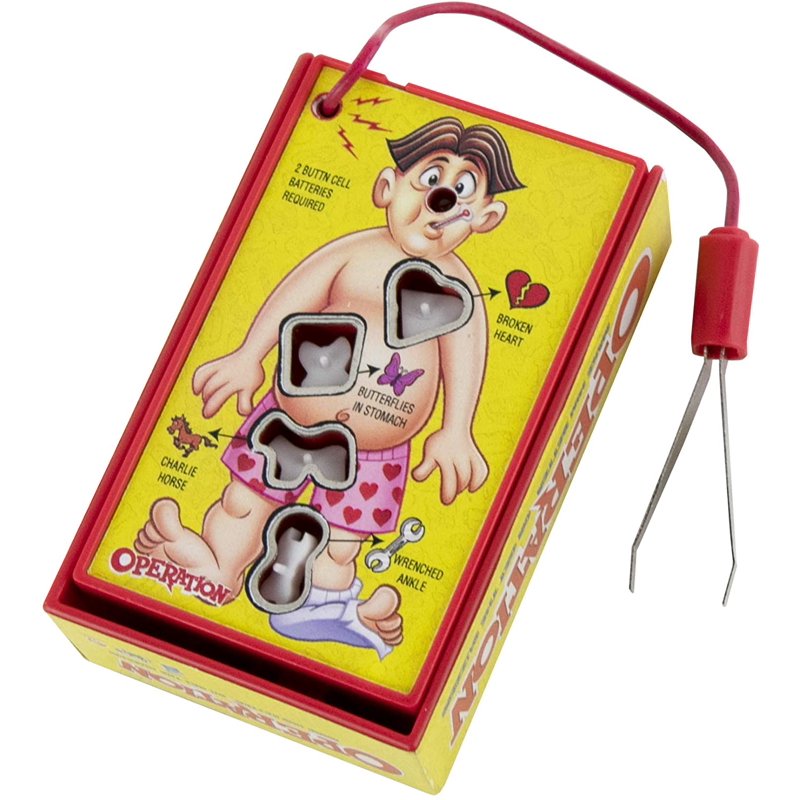 Variation: World’s Smallest Operation Game – Fully Functional Mini Classic with Lights and Sounds