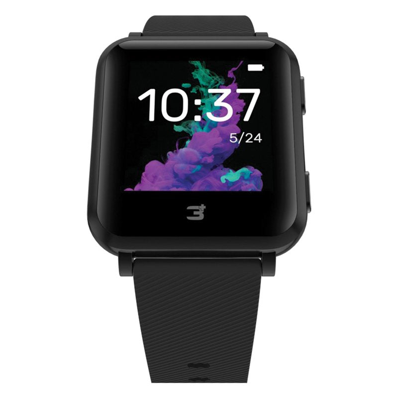 Smartwatch with Built-in GPS Heart Rate Monitor - 3Plus Vibe Plus Black
