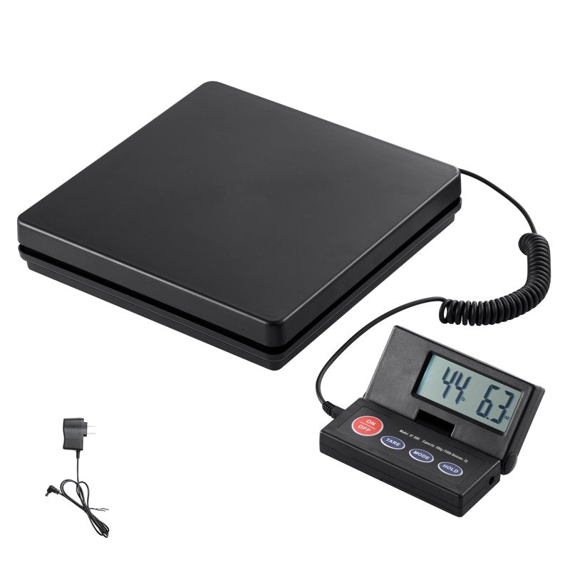 Digital Shipping Scale 110 lbs with Tare Hold Adjustable LCD Parcel Weigher