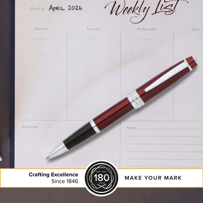 Cross Bailey™ Red Lacquer Rollerball Pen - Smooth Writing Gift
