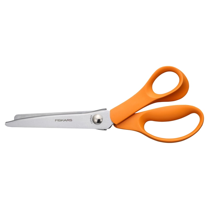 Fabric Pinking Shears 8-inch Pack of 2 with Pointed Tips for Sewing and Crafting