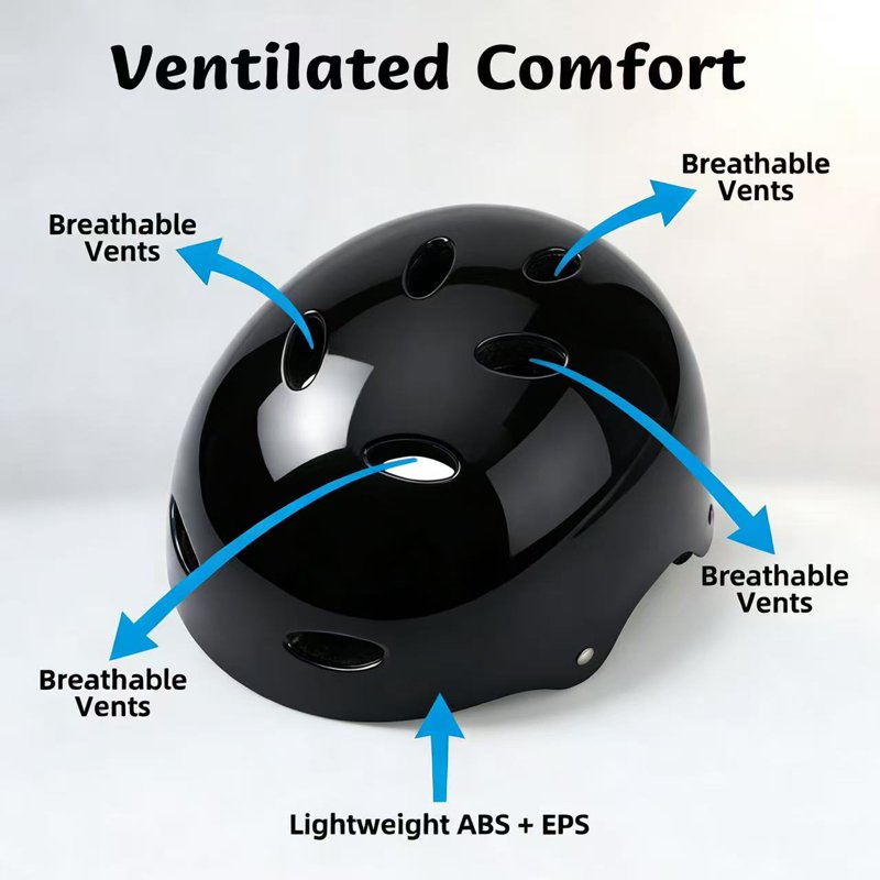 Kids Bicycle Helmet with Knee, Elbow & Wrist Pads - Ultralight Safety Gear Set