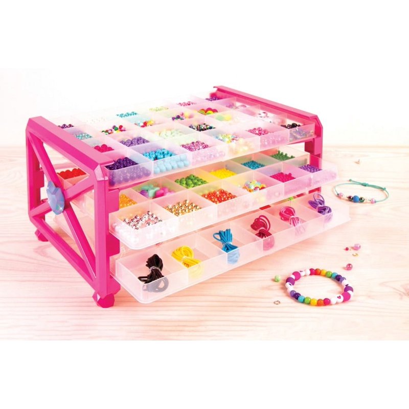 Kids Jewelry Making Kit - 2600 Beads, Beading Cord & Organizer for Ages 8+