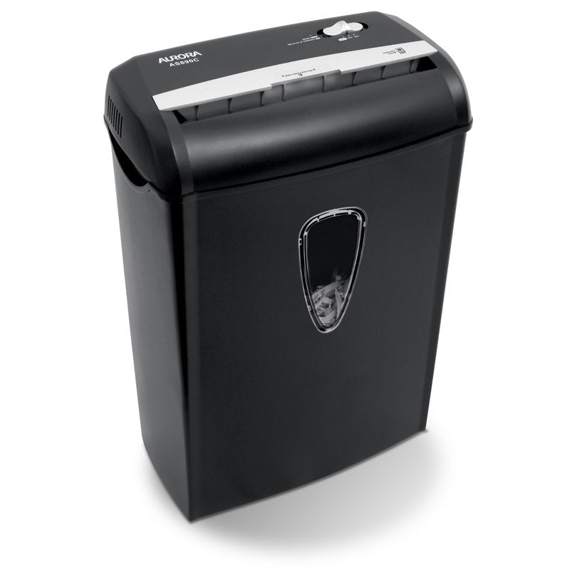 8-Sheet Cross-Cut Paper and Credit Card Shredder - Black