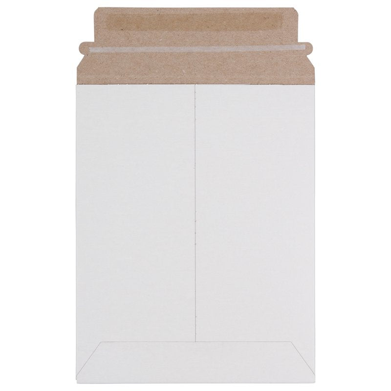 Stay-Flat Photo Mailer Envelopes 7x9 Inches White Pack of 6 - Rigid Self Seal Mailers for Photos