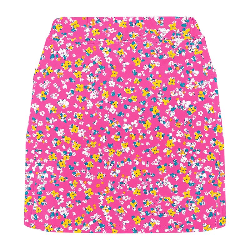 Women's Floral Tennis Skirt High Waist Stretchy Summer Skorts with Inner Shorts