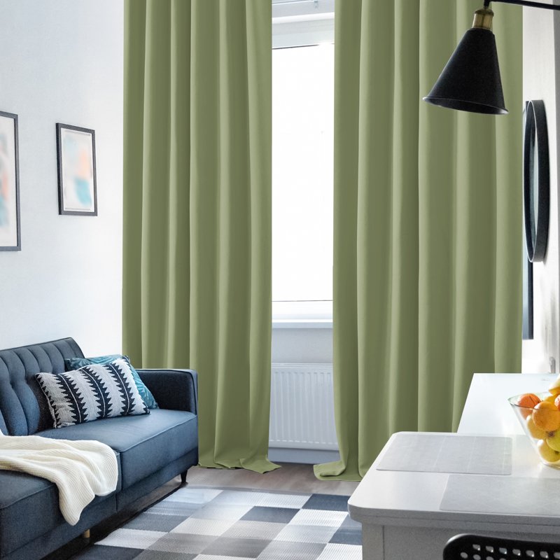 Blackout Curtains 2 Panels Thermal Insulated Room Darkening Drapes