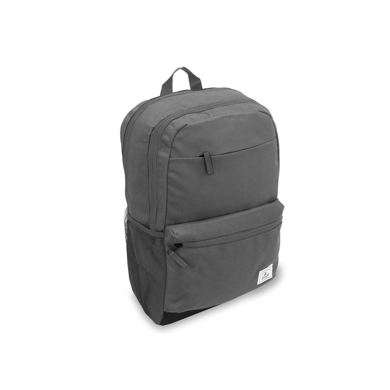Unisex Modern Laptop Backpack with Tech Organizer - Dark Gray