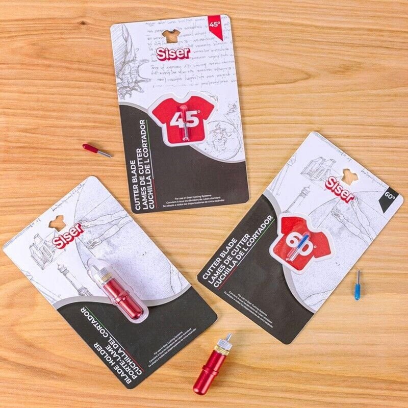 Precision Cutting Blade Set for Vinyl and Thick Materials - 45 & 60 Degree Angles