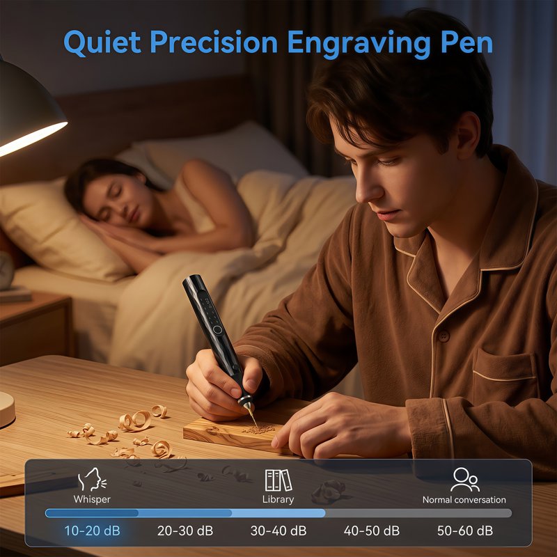 Cordless Engraving Pen Kit with 57 Bits - Rechargeable Rotary Tool for Wood Metal Glass