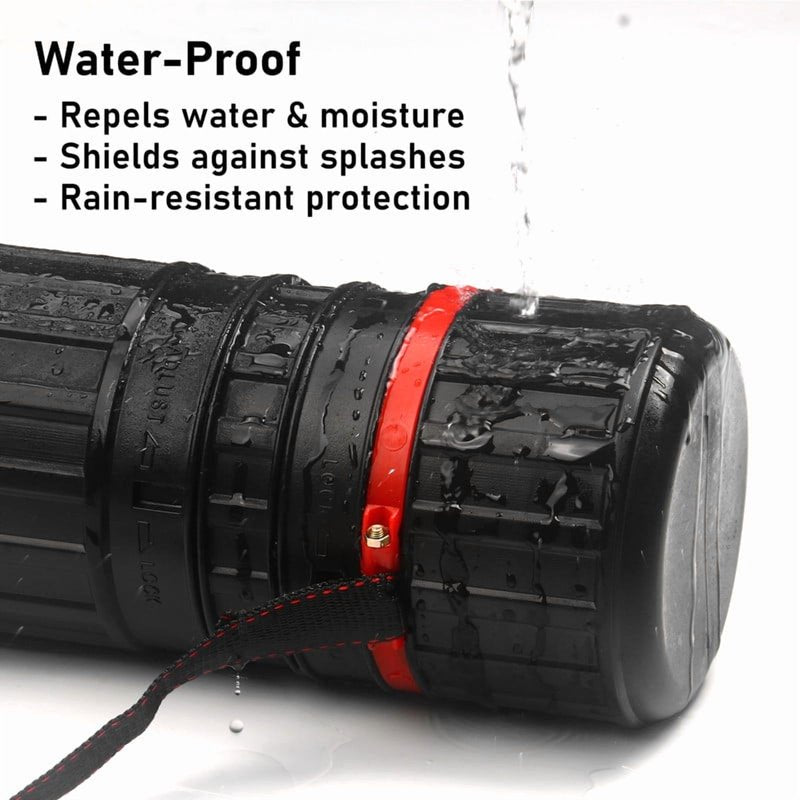 Extendable Waterproof Poster Tube with Shoulder Strap - 25 to 40 Inch Art & Blueprint Storage