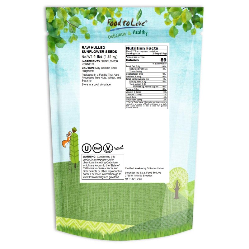 Raw Sunflower Seeds Bulk - Nutritious Vegan Snack & Cooking Ingredient