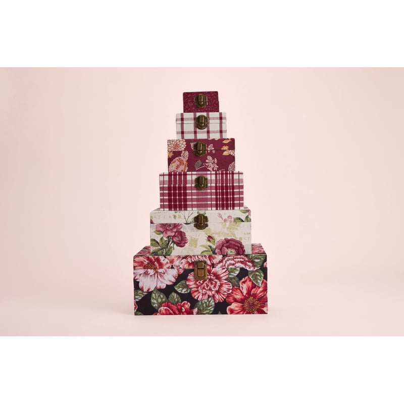 Cotton Fabric Roll 1 Yard - Rose Cranberry Pattern for Quilting & Sewing