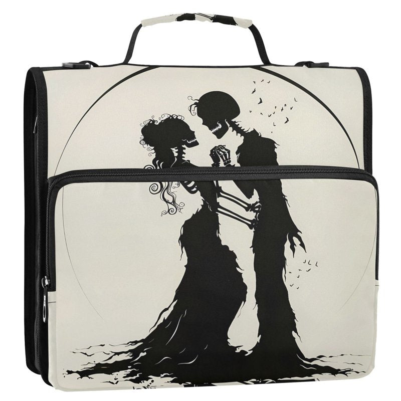 Waterproof 3-Ring Zipper Binder with Shoulder Strap, 2 Inch Capacity, Holds 500 Sheets