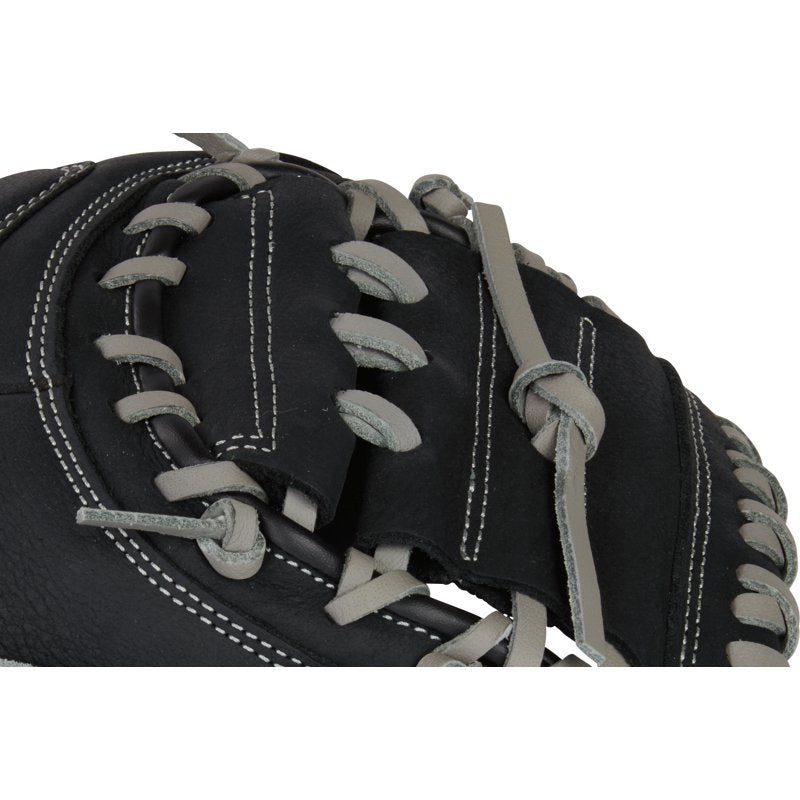 Youth Baseball Catcher's Glove 33 Inch Durable Leather Black for Boys & Girls