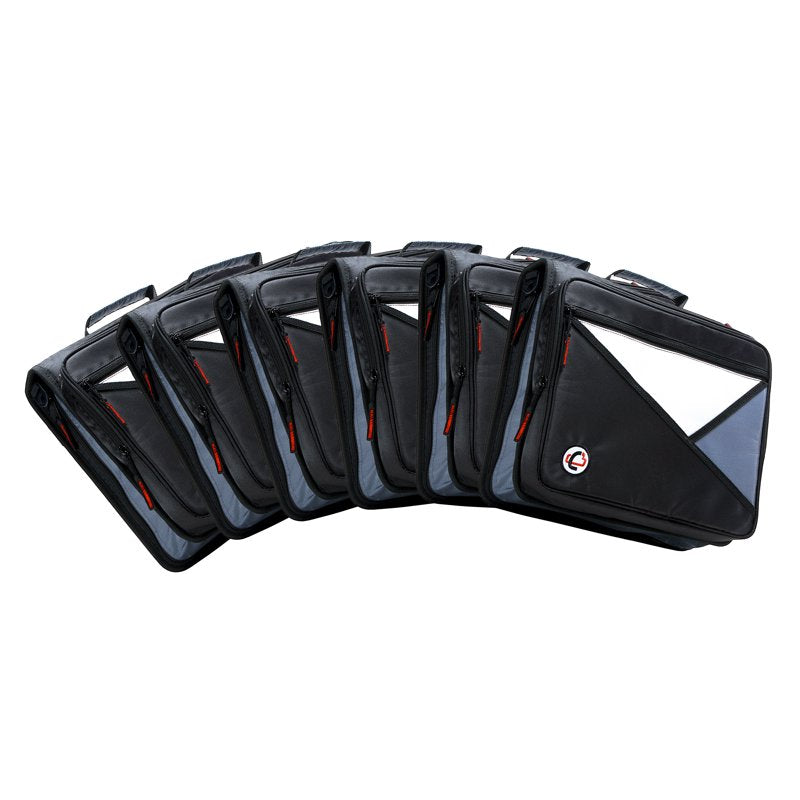 2-Inch Zipper Binder with Ring Storage for School & Office - Black