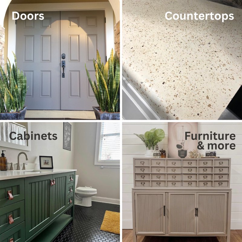 All-in-One Versatile Refinishing Paint - Multiple Colors, 1 Quart