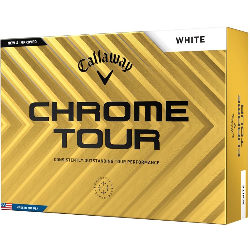Callaway Chrome Tour 2024 Golf Balls, 12pk - White (Variation: 2024, White, Single)