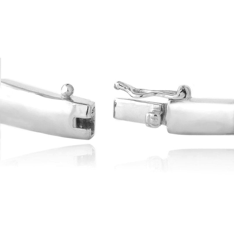 50 Carat Diamond Silver Tone Bangle Bracelet - Elegant Jewelry Gift