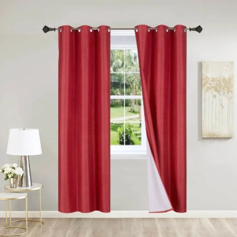 Blackout Window Curtain Panels - Room Darkening, Noise Reducing, Energy Efficient, 84-inch, 2 Panels