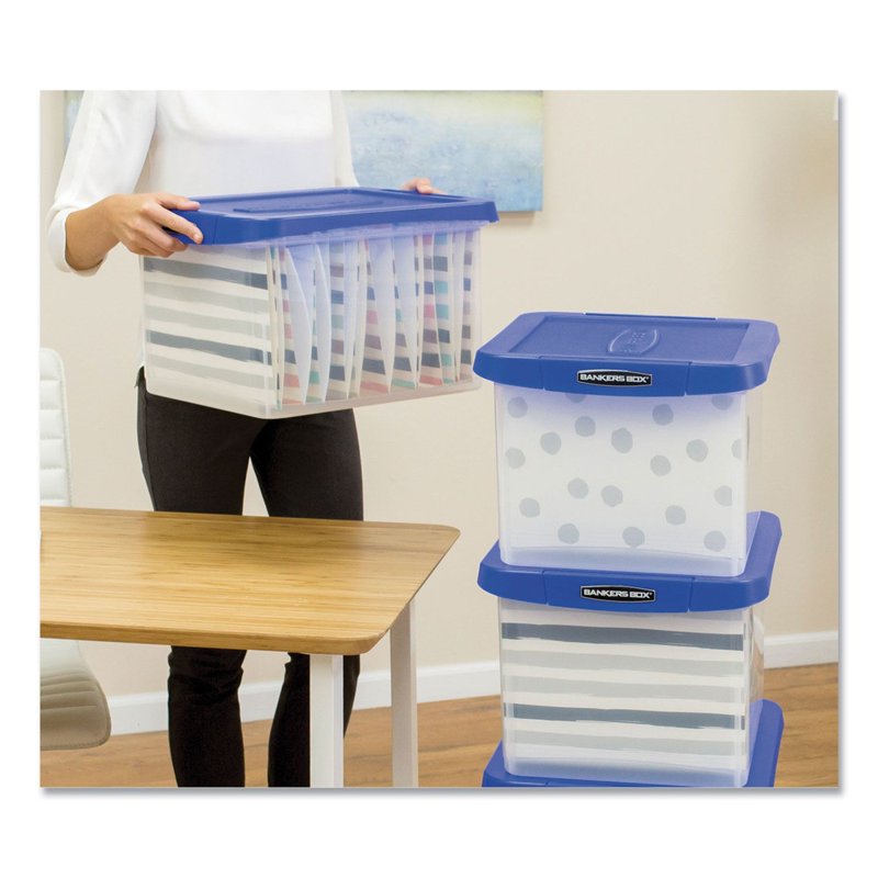 Waterproof Durable File Storage Box with Reinforced Corners & Handle - Portable Document Organizer