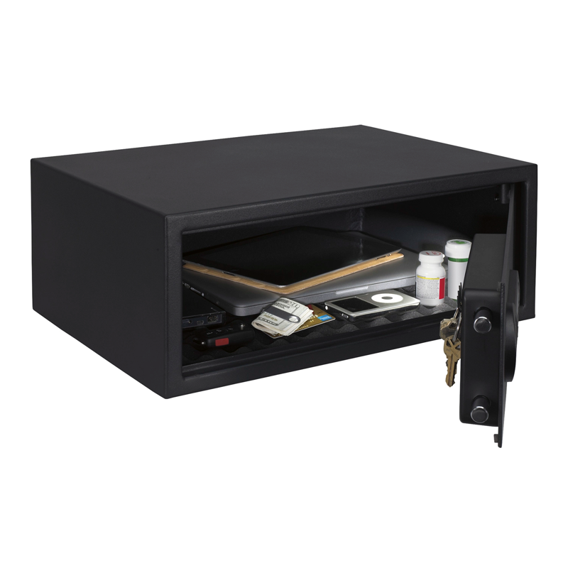 Small Electronic Drawer Safe with Key Lock for Valuables, 12x8.75x4.5in