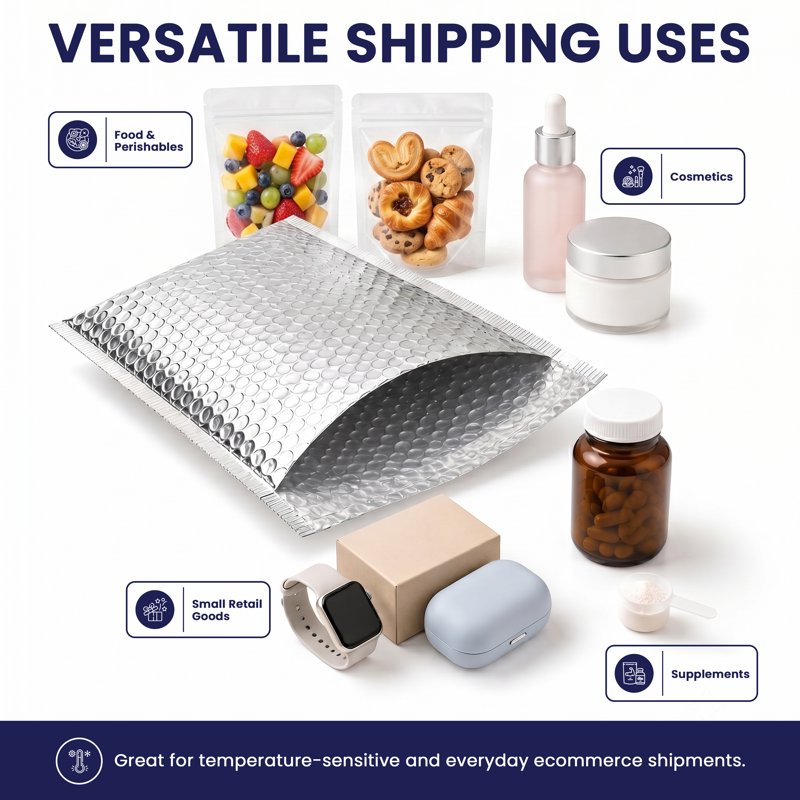 Poly Bubble Mailers 11x15 Inch 100-Pack Waterproof Self-Sealing Padded Envelopes for Shipping