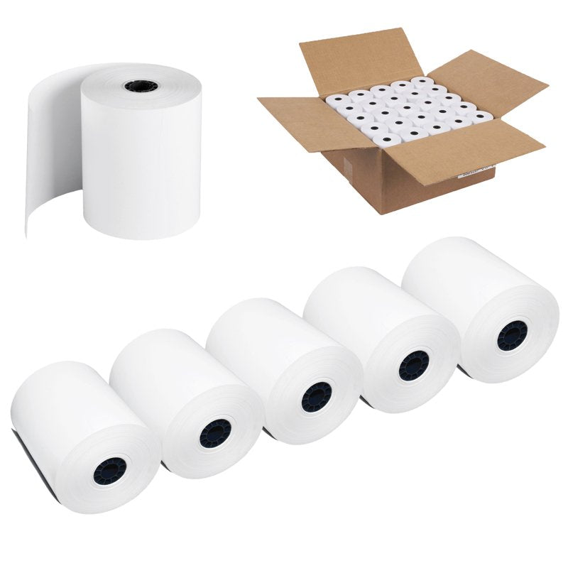Thermal Receipt Paper Rolls 3 1/8 x 230 Feet for POS Systems & Cash Registers