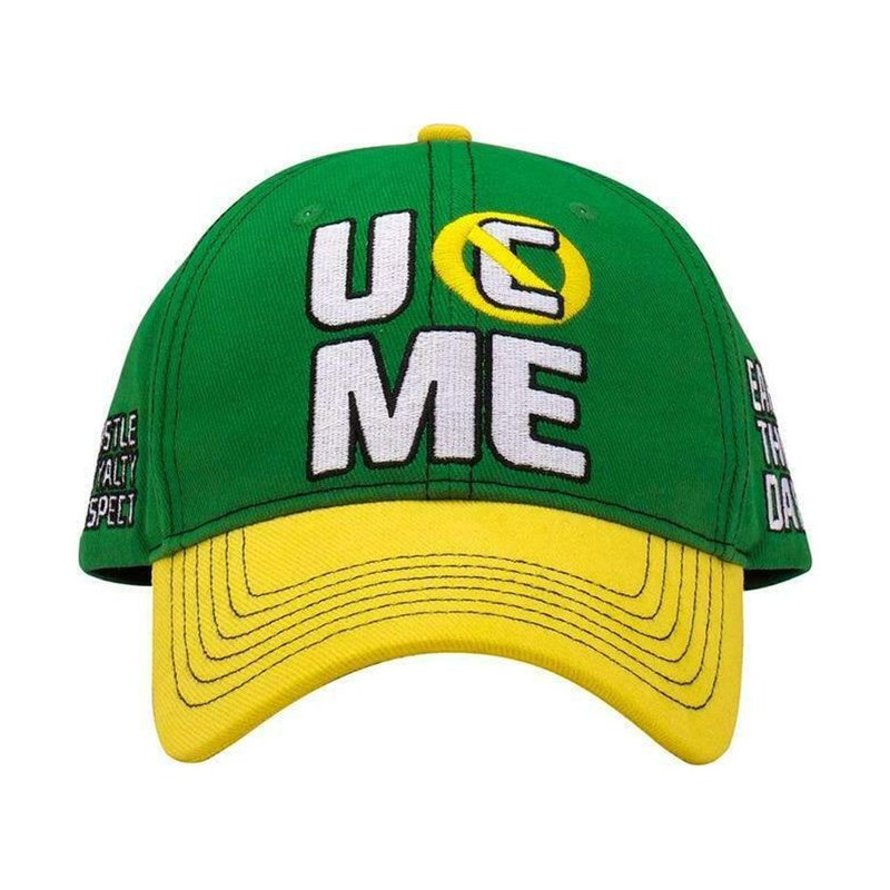 John Cena Baseball Hat Headband Wristband Set - Green Yellow Sports Accessories