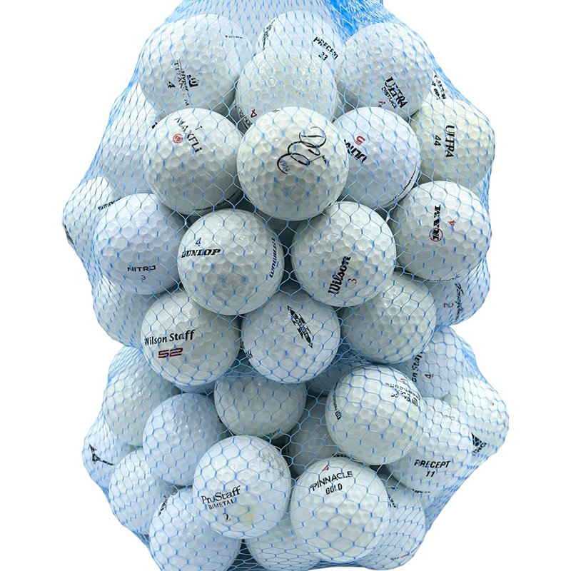 Golf Ball Planet 100 Assorted Recycled Golf Balls 4A/3A Condition - Variation: 100