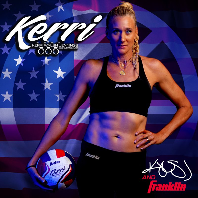 Official Size Beach Volleyball with Pump & Needle – Kerri Walsh Jennings Design